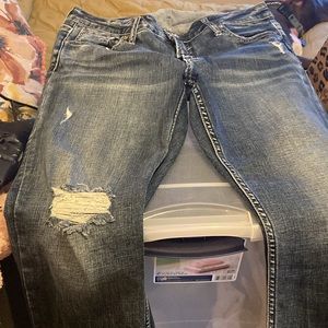 Silver Jean cropped jeans